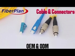 MTP ذو الأداء العالي MPO Fiber PVC LSZH OM3 سلك التصحيح البصري مع انخفاض خسارة الإدراج